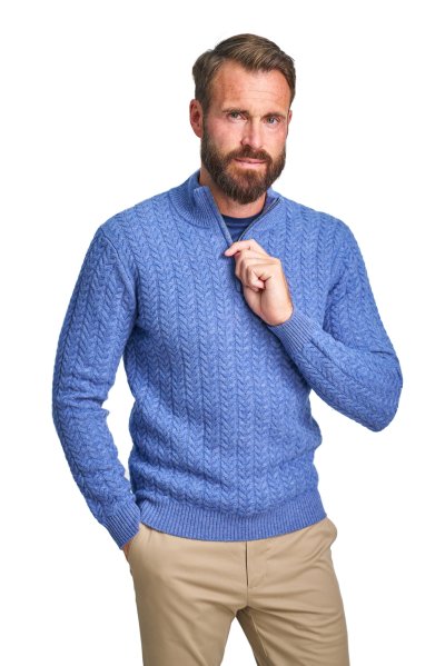 Modrý vlněný svetr Kirkwall