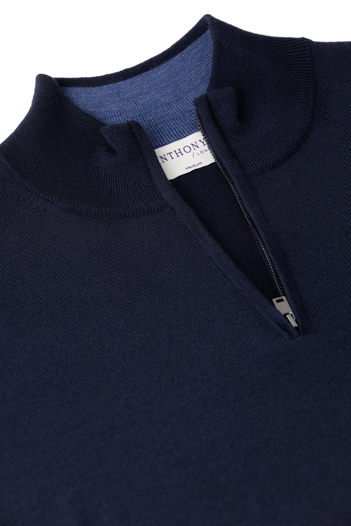 Tmavě modrý merino svetr York