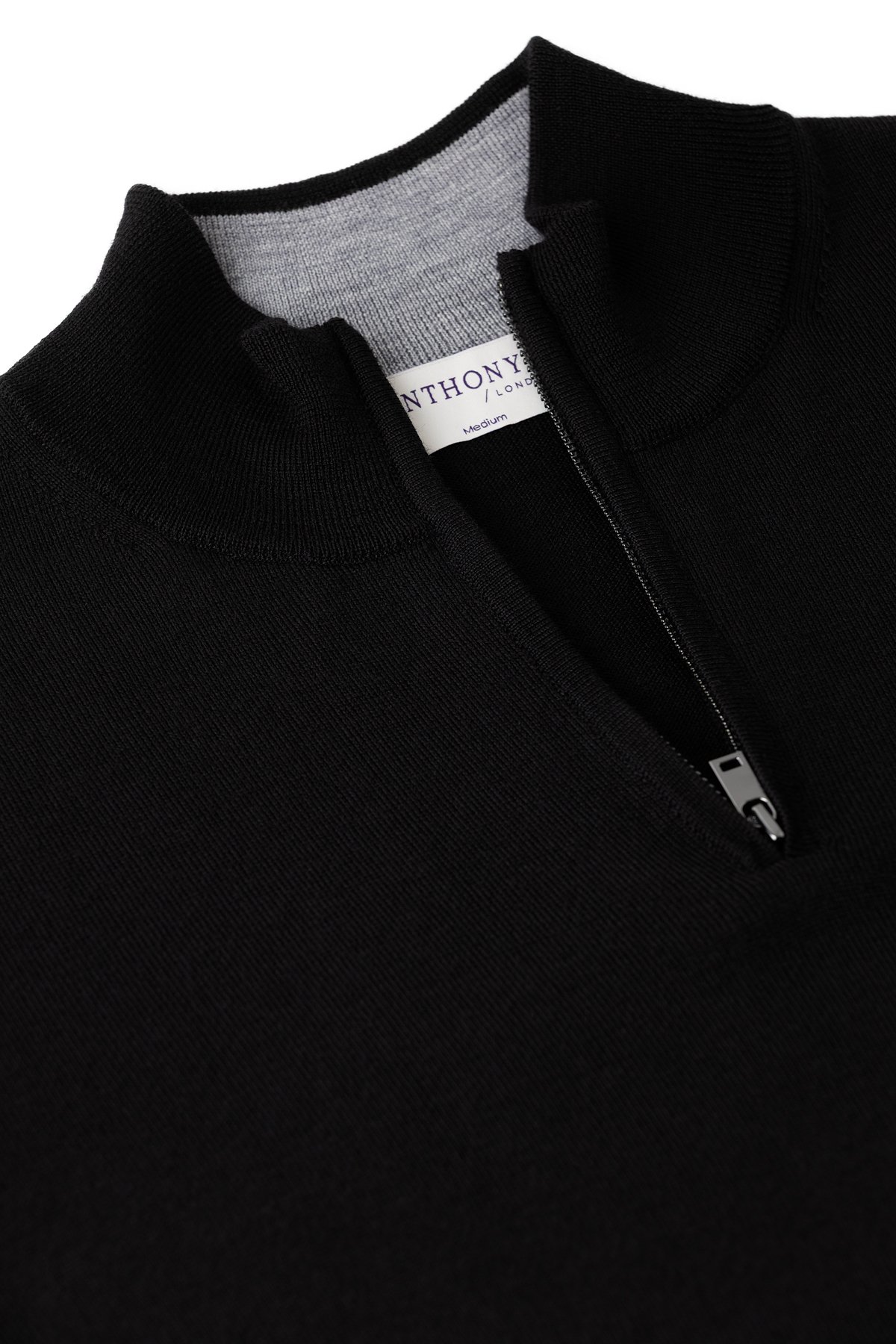 Černý merino svetr York