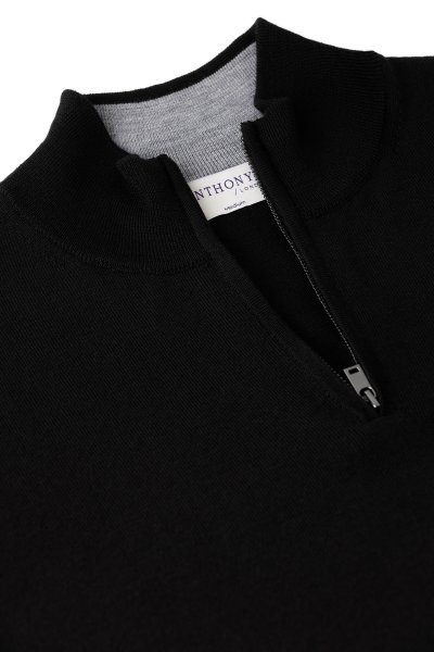 Černý merino svetr York