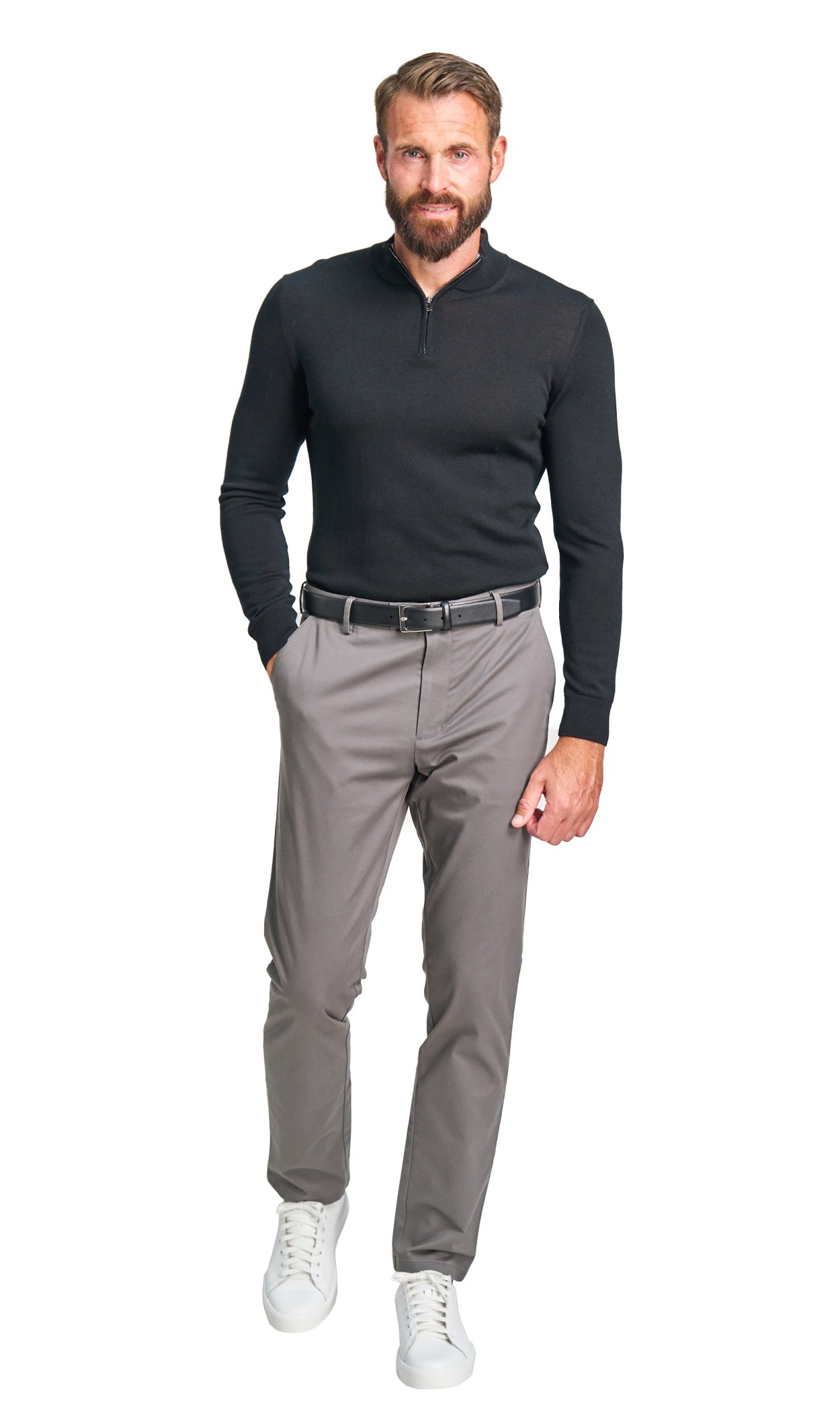 Černý merino svetr York