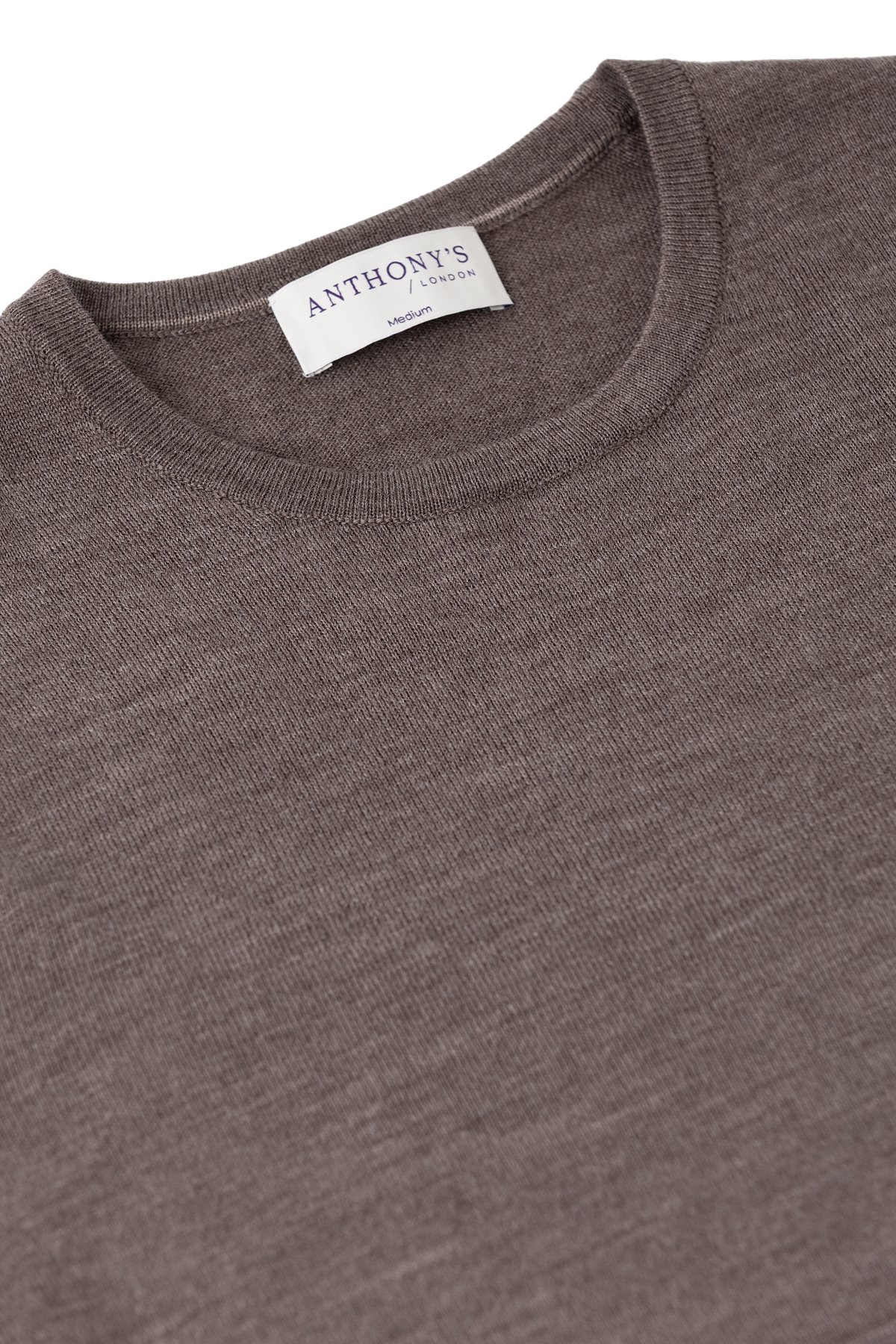 Hnědý merino svetr Hampstead