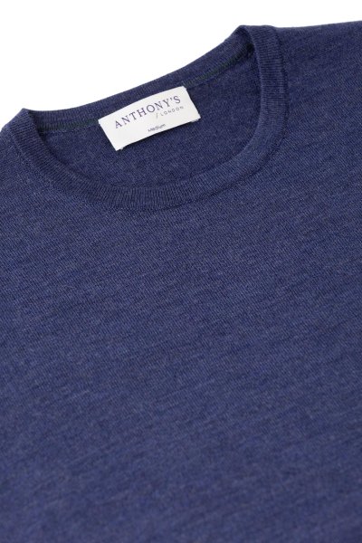 Tmavě modrý merino svetr Hampstead