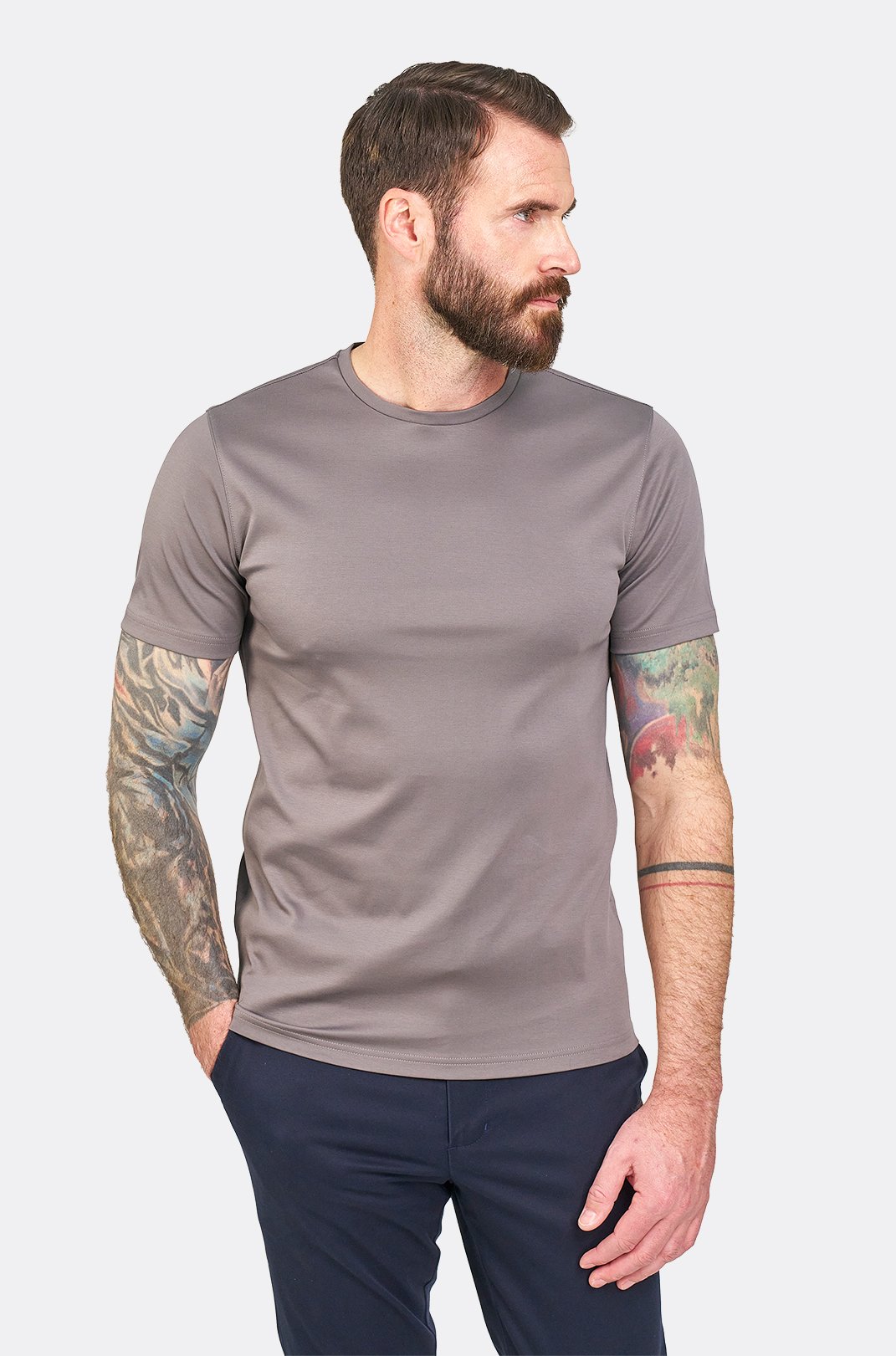 Šedé bavlněné tričko