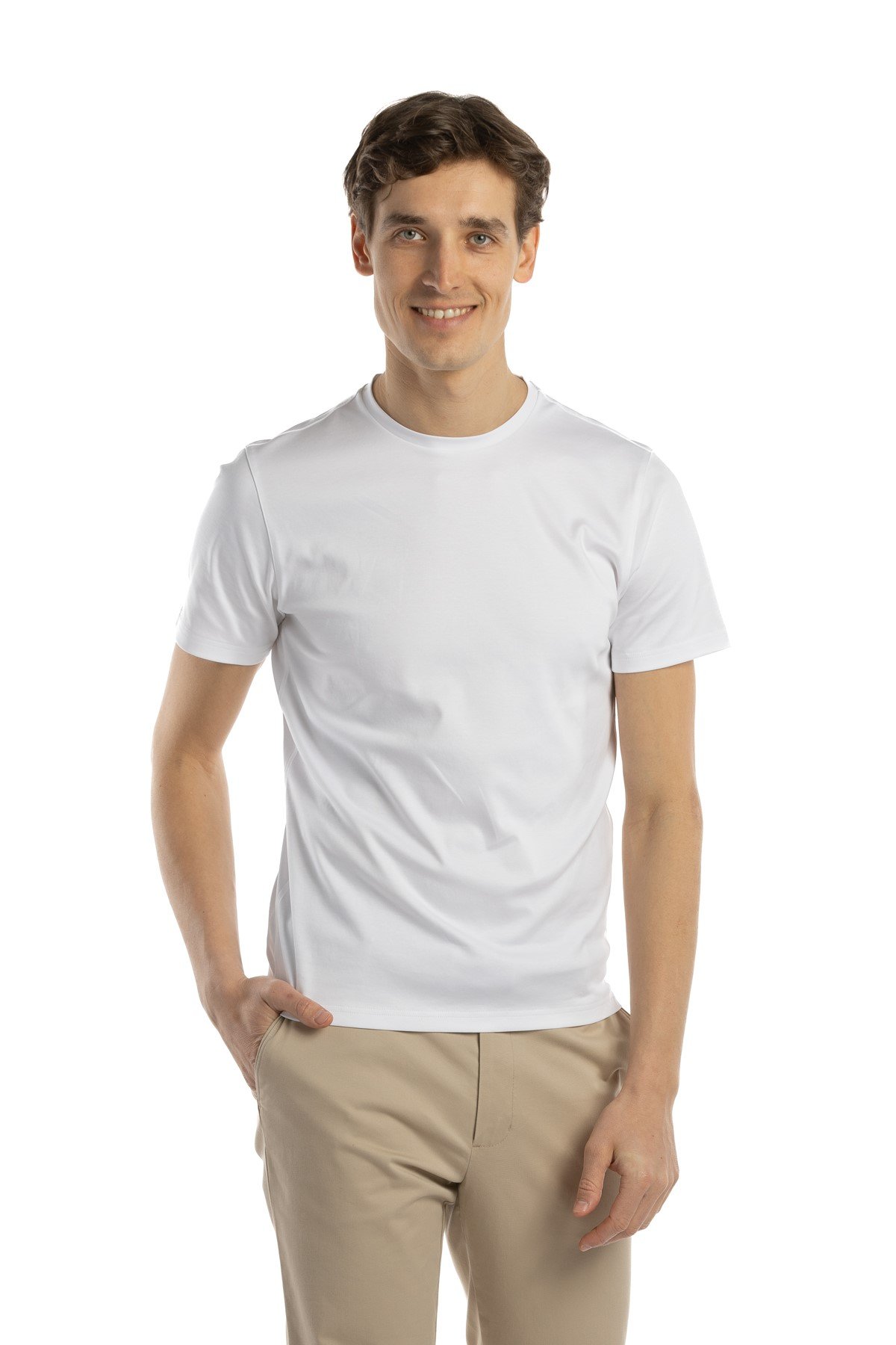 Bílé bavlněné tričko