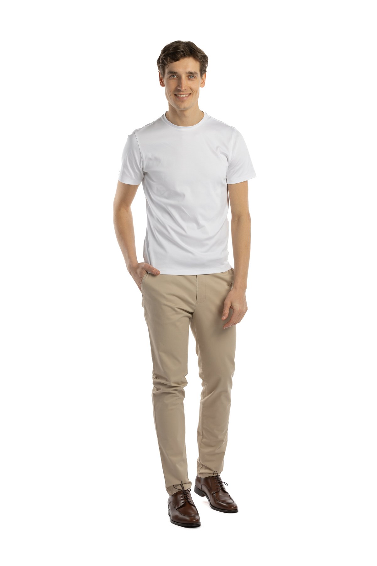 Bílé bavlněné tričko