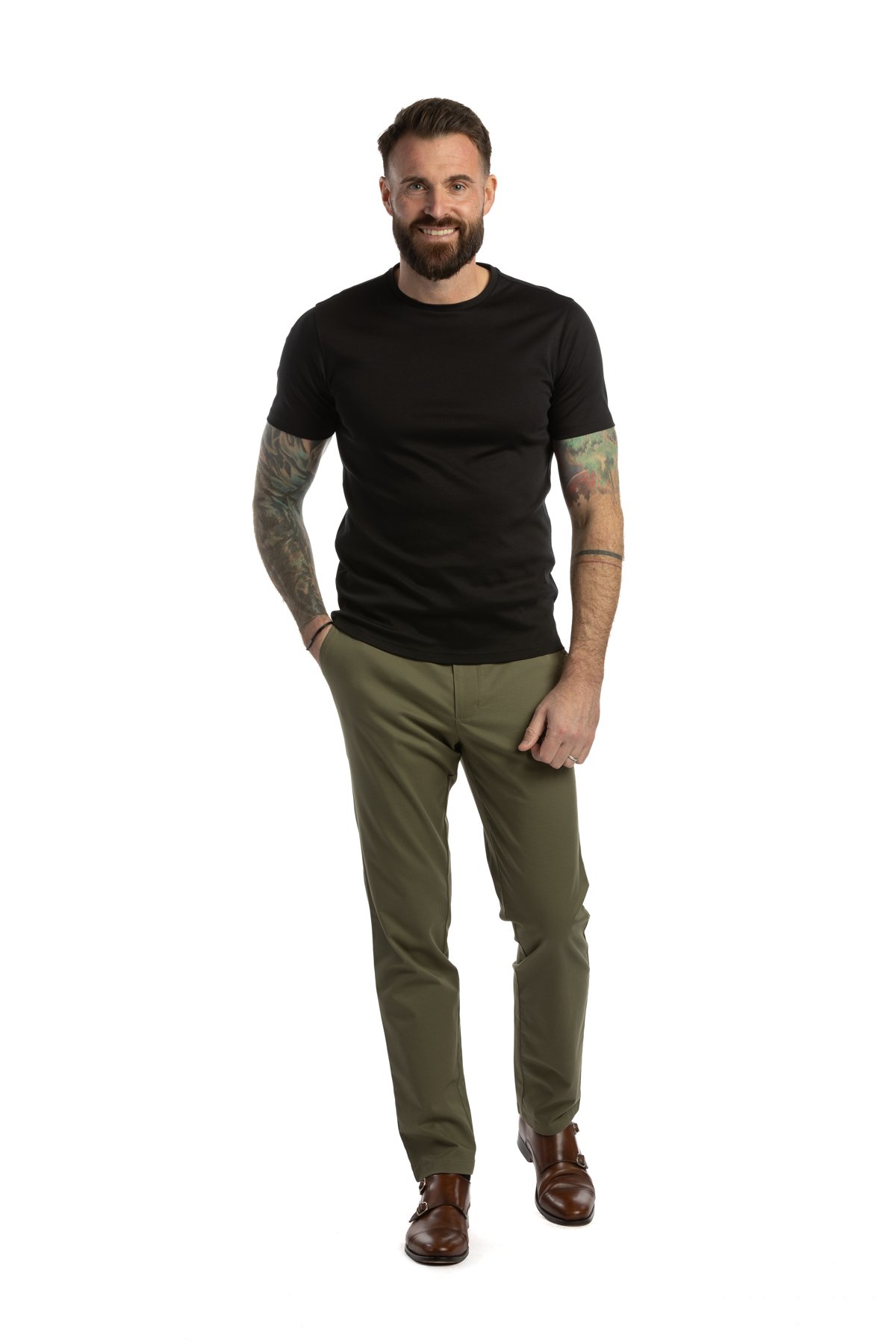 Černé bavlněné tričko