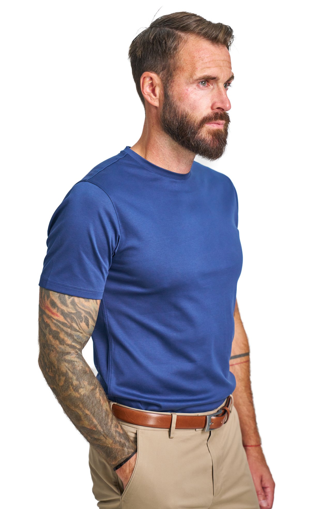 Modré bavlněné tričko