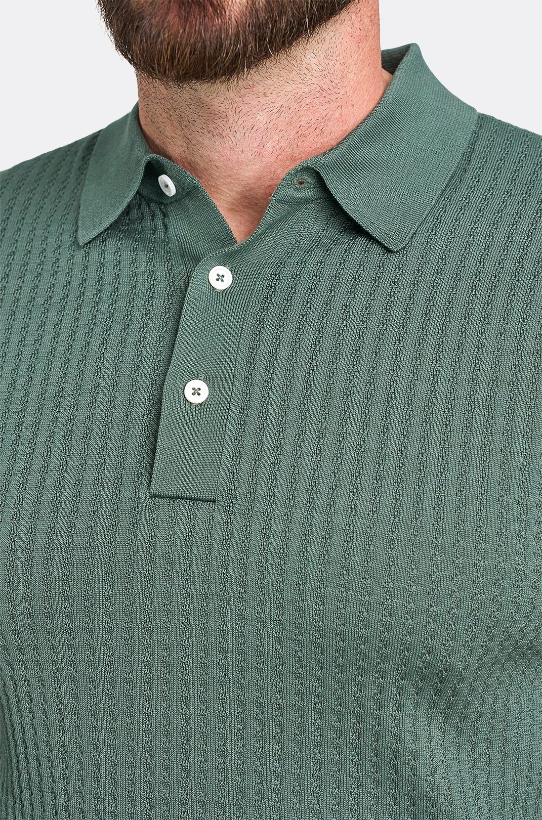 Olivové bavlněné polo tričko Mariolu